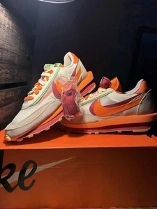 Nike Sacai x Clot LDWaffle Net Orange Blaze DH1347-100 Sneakers - Picture 1 of 13
