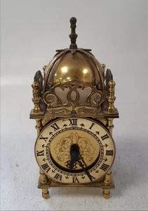 Vintage Smiths English Lantern Clock Brass Made in Great Britain, Inc Key- Rare! - Picture 1 of 8