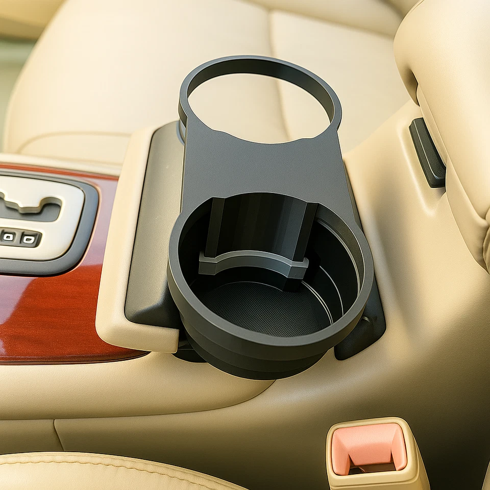 Inserto portavasos Lexus ES300 / ES330 (2002-2006) - PETG negro fuerte Foto 1 de 4