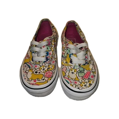 Vans Zapatos Jóvenes 4 Niñas Fuera de la Pared UniCorgi Tenis Bajos 721356 Multicolor Foto 1 de 4