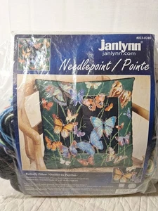 Vintage Janlynn Schmetterling Kissen Nadelspitze Kit-14"X14"  - Bild 1 von 6