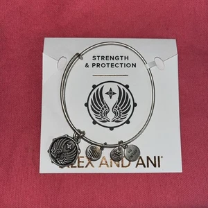 NWT Alex and Ani "GUARDIAN ANGEL" Rafaelian Silver Adj. Bracelet - Picture 1 of 10