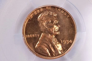 Centavos Lincoln Wheat 1954 a prueba, graduación profesional pr-66 rojo, tienda #1742 - Imagen 1 de 4