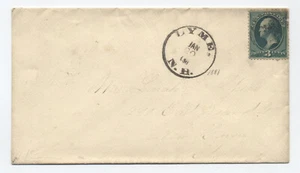 1881 Lyme NH rubber handstamp 3ct banknote cover [h.5206] - Picture 1 of 3