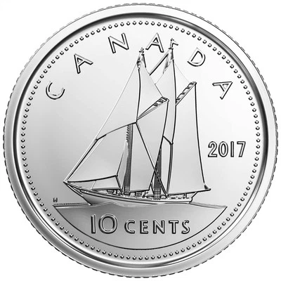 2017 CANADA 10 CENTS BRILLIANT UNCIRCULATED DIME COIN - Image 1 of 2