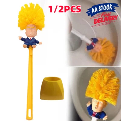 Donald Trump Toilet Brushes Home Cleaner Brush Funny Bathroom Cleaning Scubber - image 1 of 4