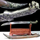 Tiger Saber Knife Sharp Damascus Steel Blade Mongolian Cavalry Dao Sword Katana