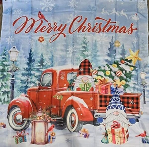 New Farmhouse Gnome Christmas Shower Curtain 72×72 - Picture 1 of 1