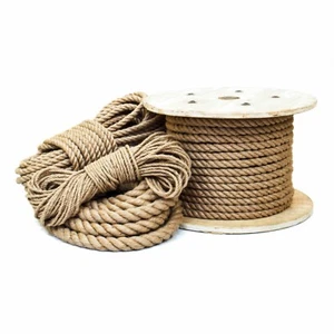 JUTESEIL 6mm - 60mm Tau Seil Hanfseil Schiff Jute Leine Tauziehen Rope Natur GR5 - Bild 1 von 22