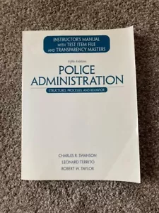 Police Administration: Structures, Processes, and Behavior. (Instructors Manual) - Imagen 1 de 8