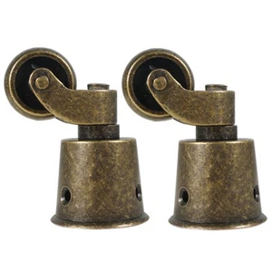 Universal 1PCS Solid Brass Furniture Casters Cup Type High Load Polished Antique - Picture 1 of 12