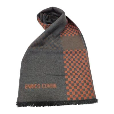 Sciarpa Uomo Ragazzo Enrico Coveri Stola Pashmina Coprispalle Sfrangiata 180x30 - Immagine 1 di 4