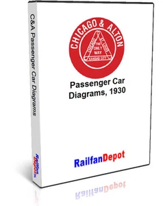 Chicago & Alton Passenger Car Diagrams - PDF on CD - RailfanDepot - Picture 1 of 4