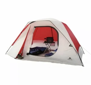 Ozark Trail 6-Person Camping Tent - White/Red New - Picture 1 of 6