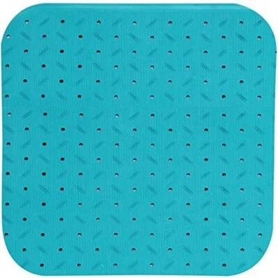 Tapis Fond de Douche antidérapant Caoutchouc Class 54x54cm Bleu Ciel - Photo 1/2