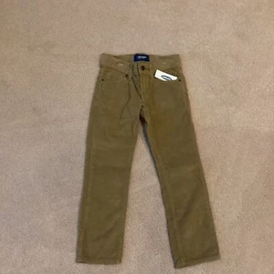 NWT OLD NAVY CORD PANTS, KIDS 5, TAN, SKINNYWITH ADJUSTABLE WAIST, 5 POCKETS - Picture 1 of 4