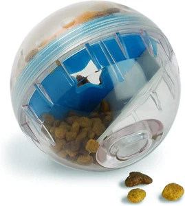 Pet Zone IQ Treat Ball Dog Treat Dispenser Toy Ball Interactive Toy - 4" Stimula - Picture 1 of 12