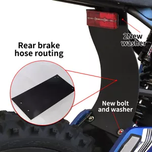 Rear Mud Guard Shock Flap Dirt Protector For SurRon Light Bee Segway E-Vehicle - Picture 1 of 5