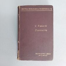 1908   "" MANUALE DI PANDETTE "" 