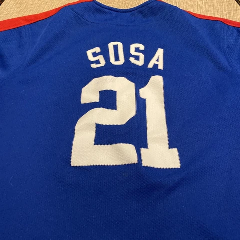 Sammy Sosa #21 Chicago Cubs Genuine Merchandise Sewn Jersey Youth M Cover