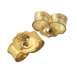 3 pares de pendientes de oro amarillo 585 orificio 0,8 mm auriculares 4822 - Imagen 1 de 1