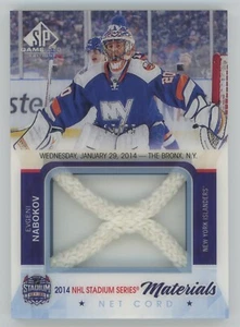2015-16 UD SP Game Used Evgeni Nabokov 2014 Stadium Series Net Cord /35 #SSNC-EN - Picture 1 of 1