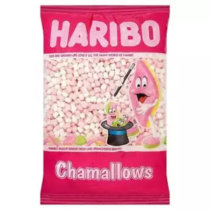 Mini Malven Marshmallows, 1 kg Retro Süßigkeiten rosa und weiß - Bild 1 von 3