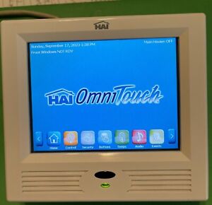 HAI OmniTouch 5.7e  53A00-2 Touchscreen, PoE - White  *** WORKING ***