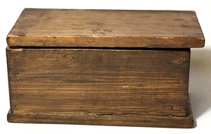 Wood Box Hand Made Folk Art Primitive “John For Dad 1979” on Bottom 8.5” X 4.5” - Picture 1 of 5