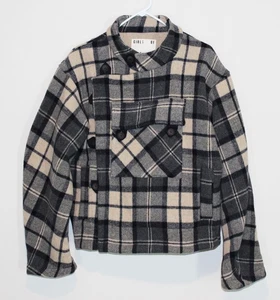 Girls of Dust Rider Checkered Woollen Jacket Motorcycle Wool Women XS Oversized - Picture 1 of 7