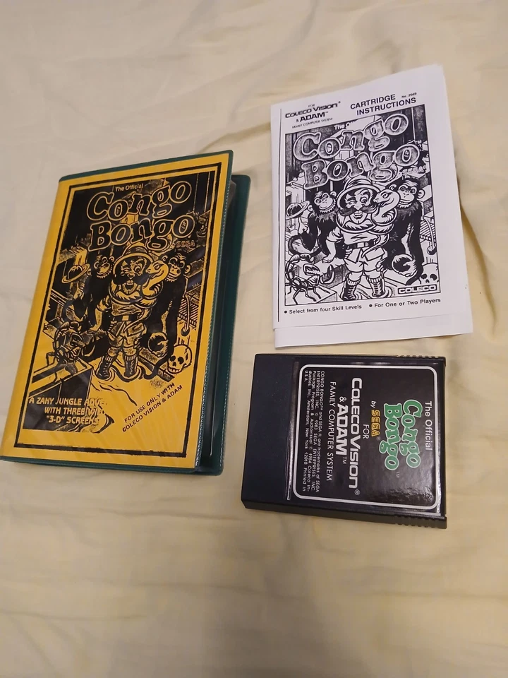 Congo Bongo Colecovision Rare Box Telegames - Immagine 1 di 2