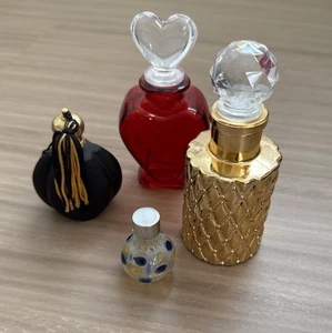 Vintage Antique Perfume Bottles Lot Of 4 - Picture 1 of 4
