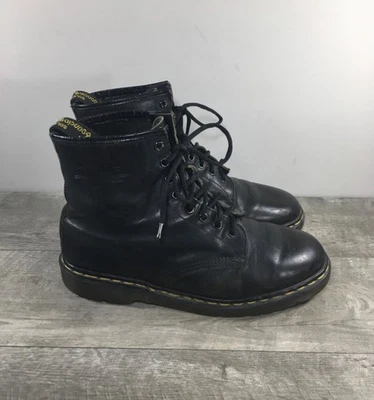 De Colección Dr Doc Martens Air Wair England 1460 Cuero Combate Hombres Botas UK 10 US 11 Foto 1 de 4