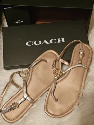 Sandalias COACH Jazmin Mtle Caja Original Incluida Talla 10 Foto 1 de 2