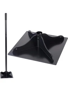 Heavy-Duty Steel Tamper, 10x10 Inch Laborsaving Ergonomic Hand Soil Tamper - Picture 1 of 3