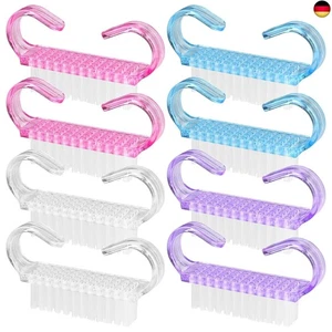 8 Stück Nagelbürste, Nagelreinigungsbürste mit Griff, Fi - Bild 1 von 7