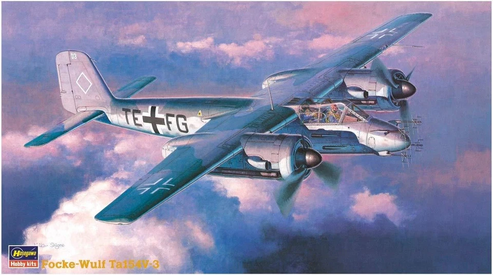 Hasegawa CP15 1:72 Focke-Wulf Ta154V-3 Mosquito Plastic Model kit - Photo 1/1