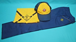 BSA CUB SCOUT VINTAGE PANTS-KERCHIEF AND CAP--J-83 - Picture 1 of 11