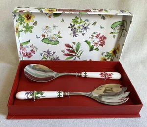Portmeirion ‘Exotic’ Botanic Garden Salad Servers / NIB - Picture 1 of 6