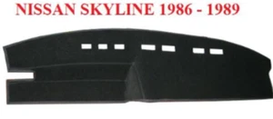 DARK GREY DASH MAT,DASHMAT,DASHBOARD COVER FIT NISSAN SKYLINE,PINTARA 1986-1989 - Picture 1 of 7