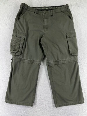Boy Scouts Pants Adult 38 Green Classic Cargo Convertible Uniform Pant 35x24 - Image 1 of 4