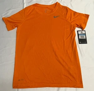 NIKE Boys' Legend Short Sleeve Training Top DRIFIT ORANGE MEDIUM - Picture 1 of 9