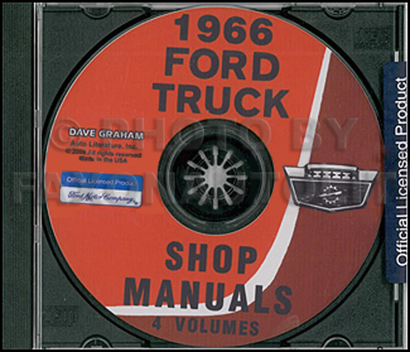 1966 Ford Truck Tienda Manual CD Camioneta F100 F250 F350 F500-F1100 66 Reparar - Imagen 1 de 1