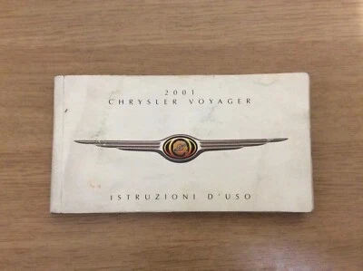 CHRYSLER VOYAGER  Istruzioni Uso Manuale Libretto Uso Anno 2001 - Immagine 1 di 4