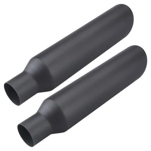Stainless Steel Exhaust Tip 2.5" Inlet - 4" Outlet - 18" Long Black - Picture 1 of 7