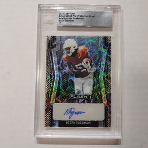 2022 Leaf Flash - Bijan Robinson - Auto Pre Production Proof - Snakeskin - 1/1