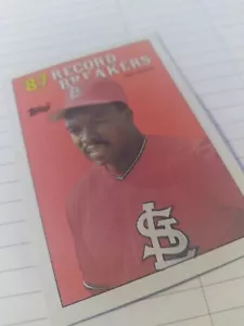 1988 Topps - Record Breakers Collector's Edition (Tiffany) #1 Vince Coleman - Picture 1 of 5