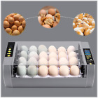 Egg Incubator, 24 Eggs Incubator with Digital Display, Auto Egg-Turning, Auto Te