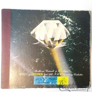 Toscanini/Heifetz/BeethovenConcerto In D Major,op61 1941 4LP 78rpm Shellac VG+UK - Imagen 1 de 2