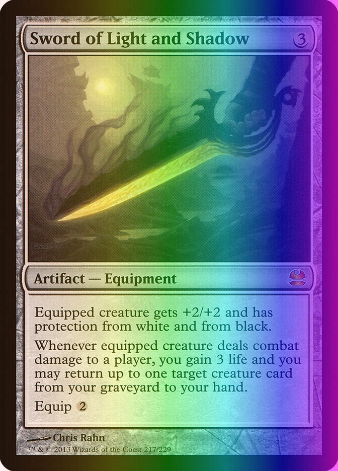 MTG Sword of Light and Shadow (217/245) Modern Masters LP FOIL - Image 1 of 1